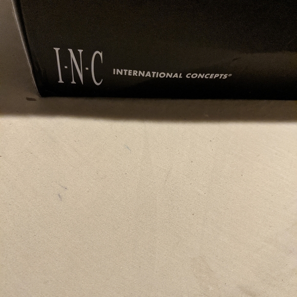 Men's INC black boot with side zippers, never worn, size 10M, with box - Picture 6 of 7